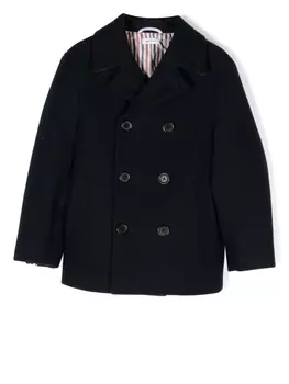 Thom Browne двубортный бушлат, синий