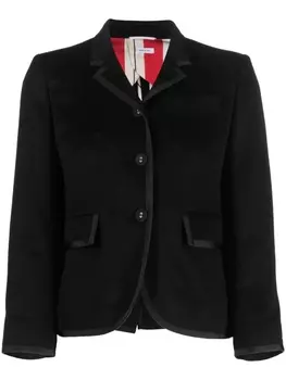 Thom Browne однобортный блейзер, черный