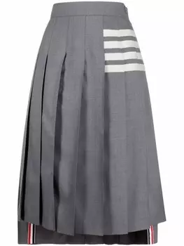 Thom Browne плиссированная юбка, серый