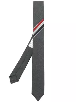 Thom Browne RWB-motif tie, серый