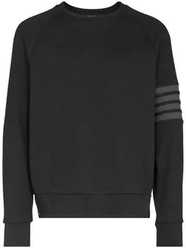 Thom Browne толстовка с полосками 4-Bar, серый