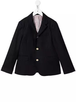 Thom Browne твиловый пиджак Super 120s, синий