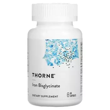 Бисглицинат железа Thorne, 60 капсул