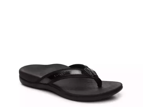 Tide II Шлепанцы Vionic, Black Patent