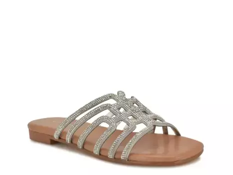 Timy Сандалии Nine West, Silver Metallic