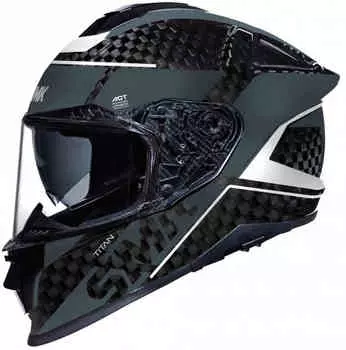 Титановый карбоновый шлем Nero SMK, белый