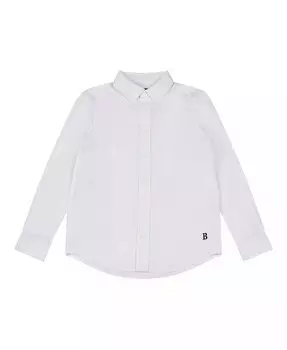 Тканая оксфордская рубашка с длинными рукавами B by Big Boys Brooks Brothers, белый