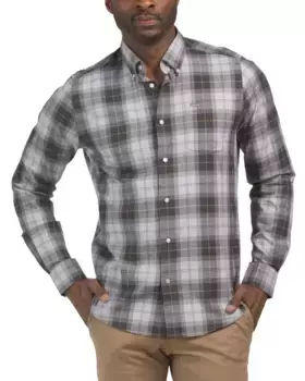 Тканая рубашка Wetheram с длинными рукавами Barbour, цвет Greystone