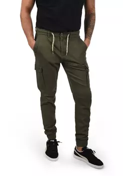 Тканевые брюки BLEND Cargo, зеленый