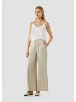 Тканевые брюки comma Hose lang, бежевый