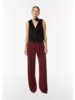 Тканевые брюки comma Hose lang, красный