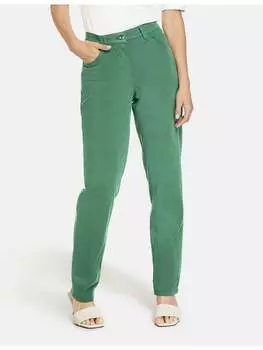 Тканевые брюки Gerry Weber, цвет deep green washed
