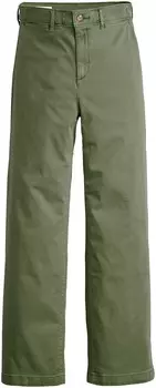 Тканевые брюки LEVI'S Wide leg Pants, оливковый