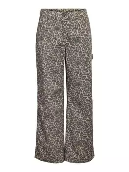 Тканевые брюки Noisy may Regular Pants, цвет brown/brocade