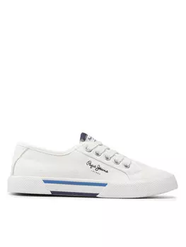 Тканевые кроссовки Brady Boy Basic Pepe Jeans, белый