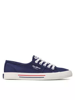 Тканевые кроссовки Brady W Basic Pepe Jeans, темно-синий