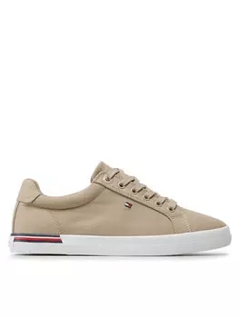 Тканевые кроссовки Essential Stripes Tommy Hilfiger, бежевый