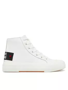 Тканевые кроссовки JA15022G1MIA0100 Love Moschino, белый