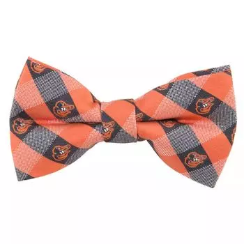 Тканый галстук-бабочка в клетку Baltimore Orioles