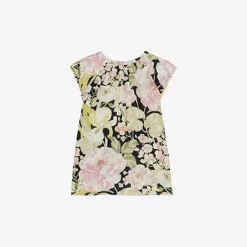Тканый топ Liyllah с цветочным принтом Ted Baker, черный