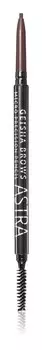 Точный карандаш для бровей Astra Make-up Geisha Brows, оттенок 03 Brown 0,9 г