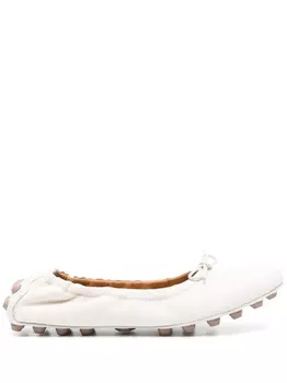 Tod's балетки Gommino, белый
