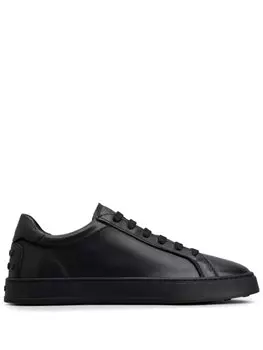 Tod's кожаные кеды, черный
