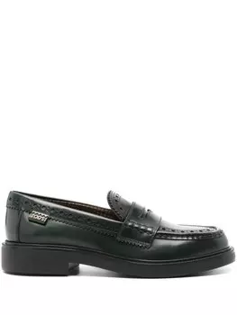 Tod's кожаные мокасины, зеленый