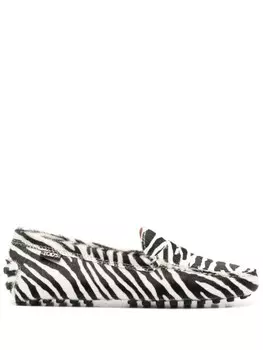 Tod's мокасины Gommino, белый