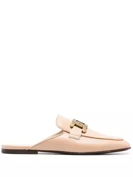 Tod's мюли с логотипом, нейтральный цвет