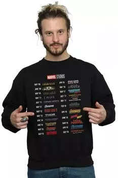 Толстовка «10 лет кино» Marvel, черный