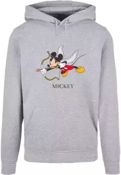 Толстовка ABSOLUTE CULT с капюшоном "ABSOLUTE CULT Men's Mickey Mouse - Love Cherub Basic Hoody", серый