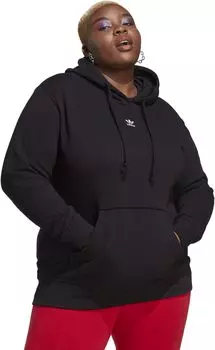 Толстовка Adicolor Essentials Regular размера плюс adidas, черный