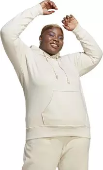Толстовка Adicolor Essentials Regular размера плюс adidas, цвет Wonder White