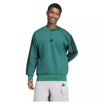 Толстовка adidas Essentials 3 Stripes Fleece, зеленый