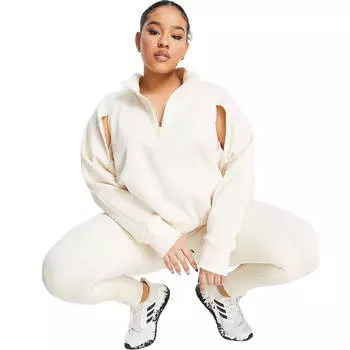 Толстовка Adidas Training Plus Hyperglam, молочный