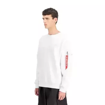 Толстовка Alpha Industries Back Print, белый