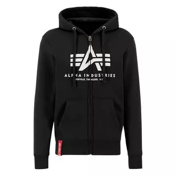 Толстовка Alpha Industries Basic Full Zip, черный