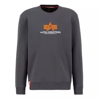 Толстовка Alpha Industries Basic Rubber, серый