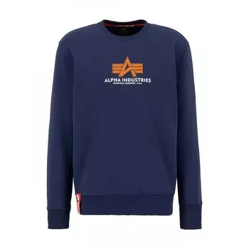 Толстовка Alpha Industries Basic Rubber, синий