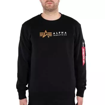 Толстовка Alpha Industries Label, черный