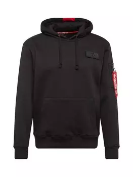 Толстовка Alpha Industries RED STRIPE, черный