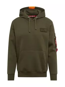 Толстовка Alpha Industries RED STRIPE, хаки