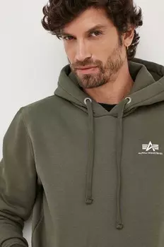 Толстовка Alpha Industries, зеленый