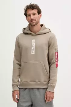 Толстовка Alpha Industries, зеленый