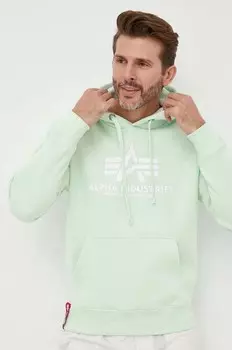 Толстовка Alpha Industries, зеленый