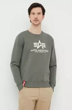 Толстовка Alpha Industries, зеленый