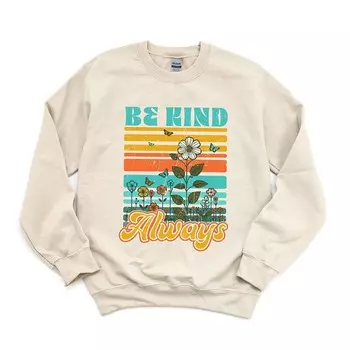 Толстовка Be Kind Always с цветами Simply Sage Market, цвет Dust