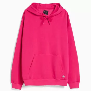 Толстовка Bershka Oversize, розовый