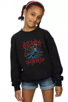 Толстовка Black Widow Web Marvel, черный